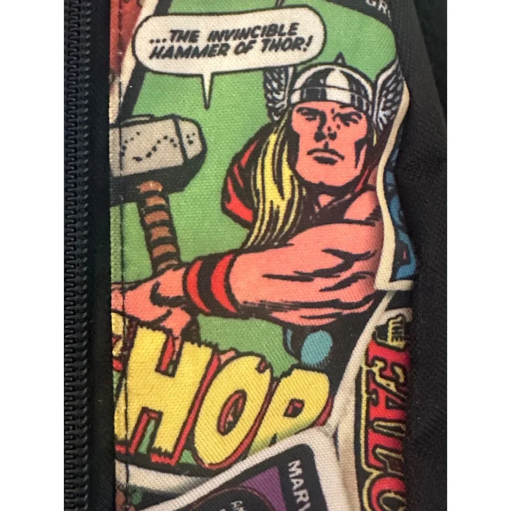 Marvel Comics All Over Print Backpack Retro Comic Book Covers Multi Color Bag